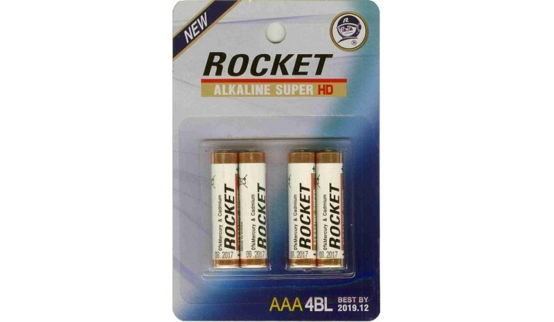 Rocket HD AAA- paristot, 4 kpl