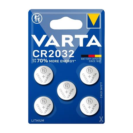 Varta CR2032 -batteri, 3 V, 5 st, lithium
