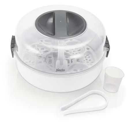 Mikroaaltosterilointilaite tuttipulloille höyrytoiminnolla, mahtuu 4 x 150 ml:n pulloa – kuva 5/7