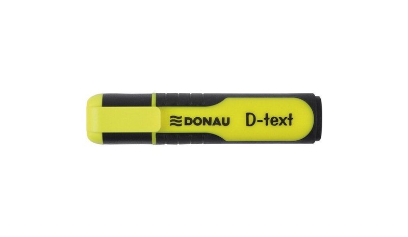 Marker Donau D-teksti keltainen
