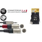 Stagg REAN 3,5 mm miniJack AUX TRS - 2 x RCA, 1,5 m