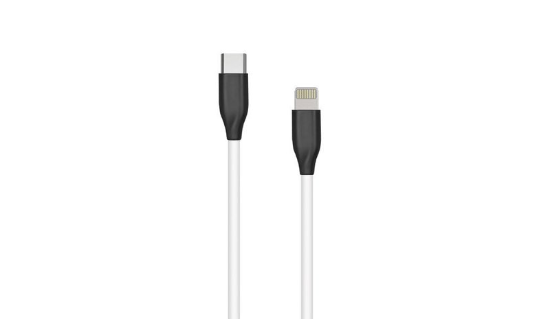 Liightning kaapeli USB Type-C (1 m, valkoinen)