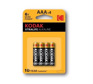 Kodak AAA-paristot 30951990, 4 kpl