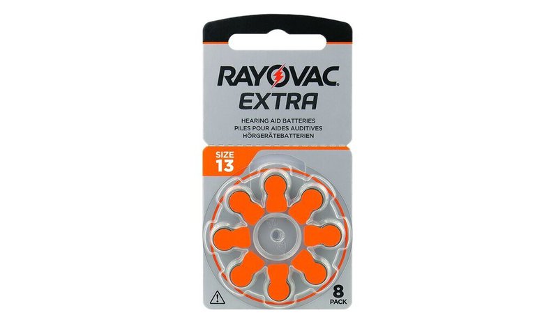 Kuulokojeiden paristot Rayovac Extra PR48 13, 8 kpl