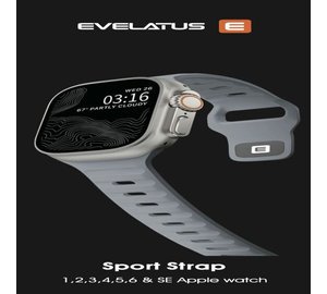 Älykello Evelatus kello 38/40/41 sporttinen silikoninen ranneke harmaa