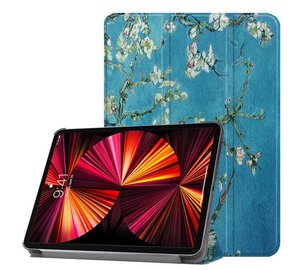 iLike kolmesti taittuva ekonahkainen telinekotelo Lenovo Tab P12 12.7'' (2023) Sakura