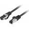 Lanberg Patchcord Cat. 8.1 S/ftp Lszh Cu 2m Musta – kuva 1