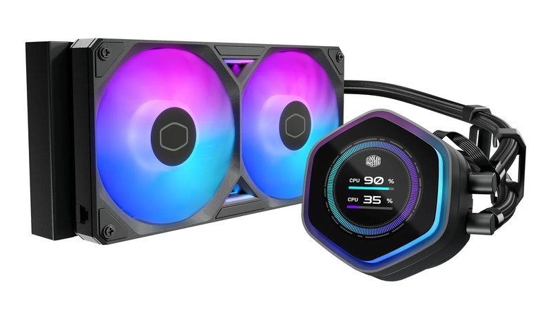 Cooler Master MasterLiquid Atmos II 240 LCD 240mm AIO Cooler Black