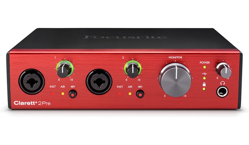 Focusrite Clarett+ 2Pre 10-in/4-out USB-C Audio Interface – kuva 1/3
