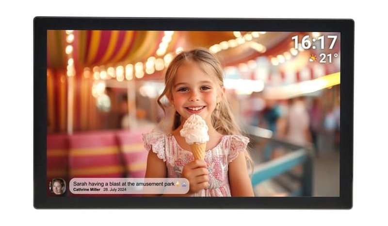 Denver Frameo PFF-3260 31.5" Digital Photo Frame Black