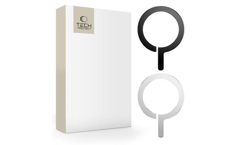 Tech-Protect MetalRing MagSafe Magnetic Ring 2-pack Black & Silver