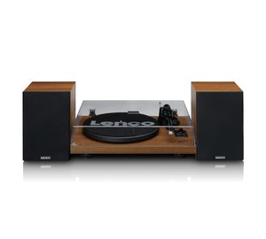 Lenco LS-480WD Turntable with Amplifier & Speakers Wood