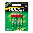 Rocket Heavy Duty AAA -paristot, 4 kpl