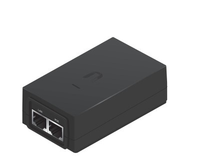 Ubiquiti PoE virtalähde, 24V, 1A, 24W, Gigabit, musta