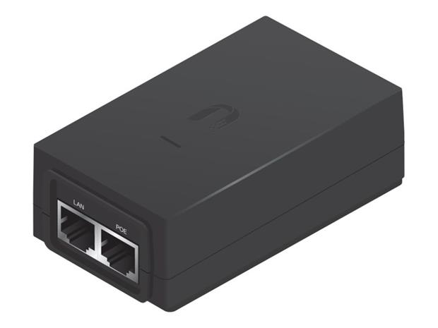 Ubiquiti PoE virtalähde, 24V, 1A, 24W, Gigabit, musta