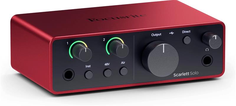 Focusrite Scarlett Solo 4th Gen USB Audio Interface