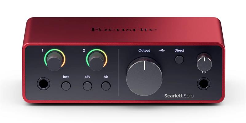 Focusrite Scarlett Solo 4th Gen USB Audio Interface