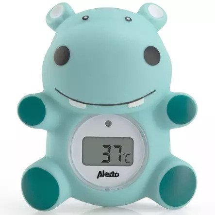 Alecto Baby Hippo Thermometer Water & Air Temperature