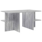 vidaXL Sohvapöytä Harmaa sonoma 87 x 50 x 45 cm Käsitelty puu