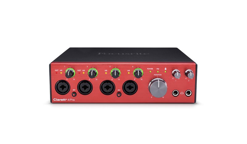 Focusrite Clarett+ 4Pre 18-in/8-out USB-C Audio Interface