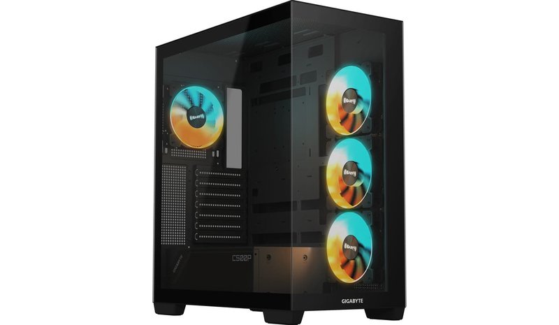 Gigabyte C500 Panoramic Stealth Mid-Tower ATX Case RGB Black