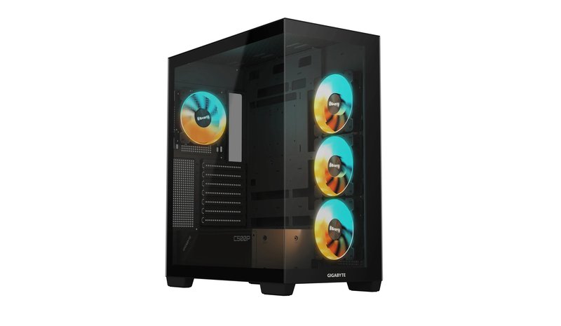 Gigabyte C500 Panoramic Stealth Mid-Tower ATX Case RGB Black