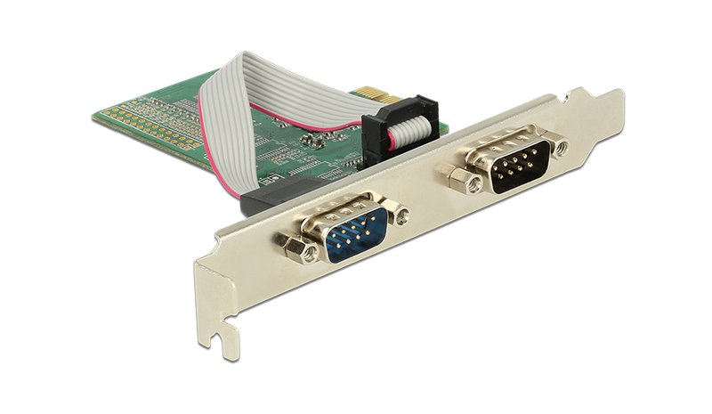 Delock PCIe Card 2x RS-232 Serial (89555) – kuva 1/6