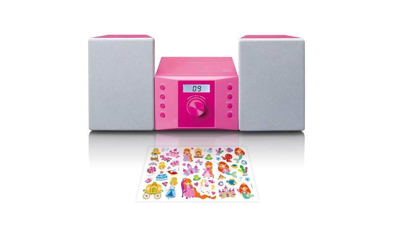 Lenco Micro CD/FM Bluetooth Radio Pink