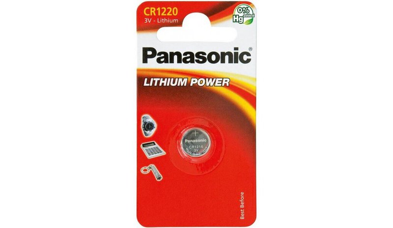 Panasonic akku CR1220/1B – kuva 1/1