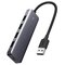 USB-hubi 4x USB 3.2 ja micro USB virtaliitännällä, harmaa – kuva 1