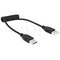 Delock-Kaapeli USB AM-AM Spiral 20-60cm – kuva 1