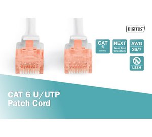 Digitus Cat 6 U/utp verkkokaapeli, 20 m, harmaa
