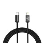 Tellur TLL155781 Minimalistinen USB-C–Lightning-kaapeli 3A 1m PD27W Musta