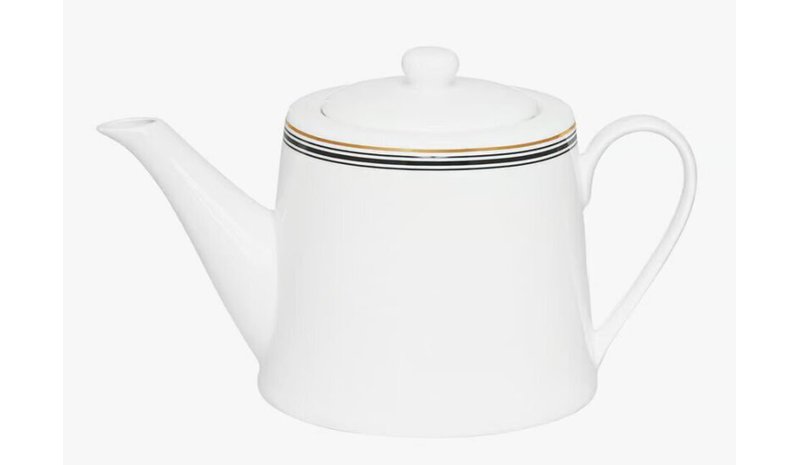 Ambition Art Deco teekannu, 1,1 l, valkoinen