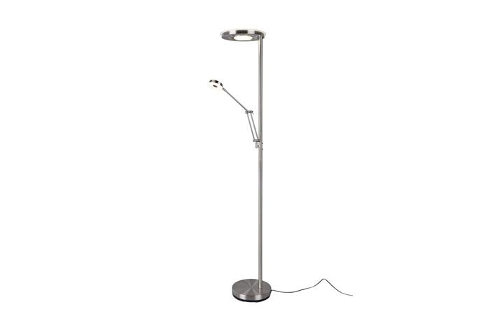LED-ylösvalo Barrie lukuvalolla, matta nikkeli