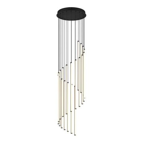 LED-riippuvalo Baxter, musta, Ø 37 cm, metalli, CCT himmennettävä