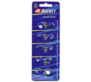 Elementit Rocket Alkaline LR66 177 AG4, 10 kpl