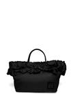 Ganni Ruffle-Detail Tote Bag - Black - ONE SIZE
