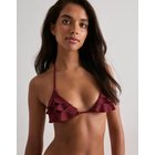 Nelly - Punainen - Flounce Bikini Triangle