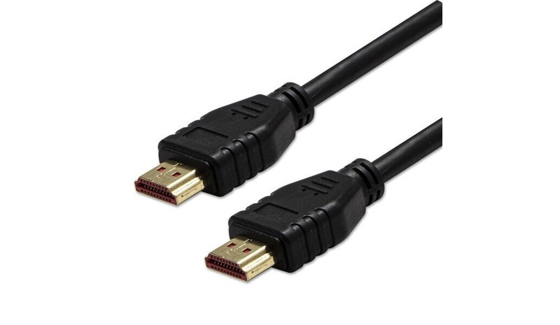 HDMI-kaapeli, HDMI 2.1, 1m, kullattu, musta, 8K@60Hz, 48Gb/s
