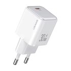 USAMS Laturi US-CC186 PD30W Type-C, Pikalataus, Valkoinen, EU