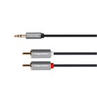 jack 3.5 stereopistoke - 2rca 10 m kruger&matz peruskaapeli