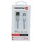 Swissten (MFI) Textile Fast Charge 3A Lightning (MD818ZM/A) Data and Charging Cable 1.2m Silver – kuva 1