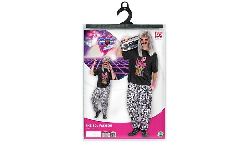 80-LUVUN LÖYSÄT HOUSUT - ZEBRA