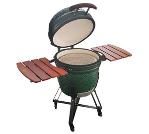 Grilli Kamado Euroliux E-21 BBQ, 130x73x122 cm, vihreä