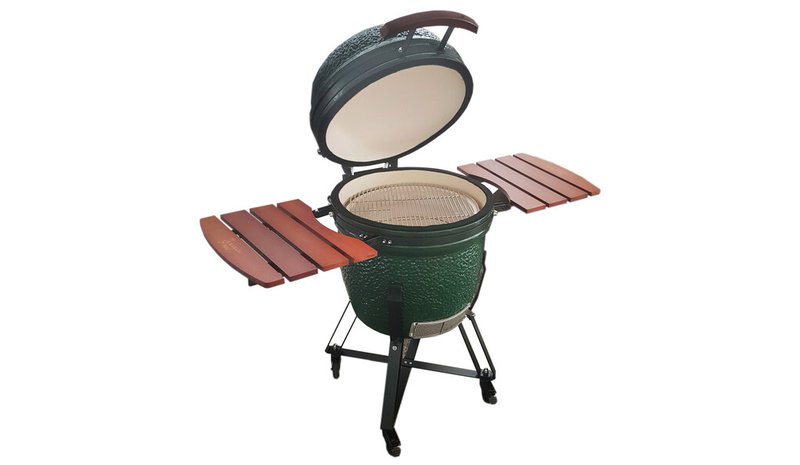 Grilli Kamado Euroliux E-21 BBQ, 130x73x122 cm, vihreä