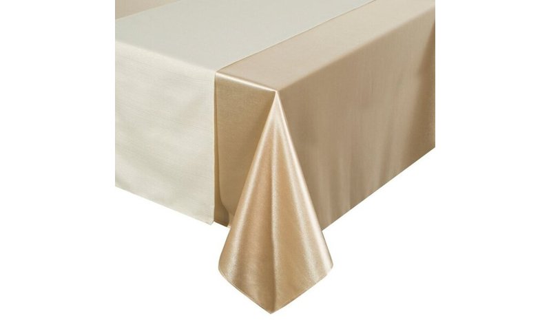 Pöytäliina Glamo beige 140x300 suorakulmainen, polyesteri
