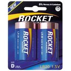 Rocket Alkaline LR20 D paristot, 2 kpl
