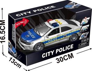 Poliisiauto valo- ja äänitehosteilla