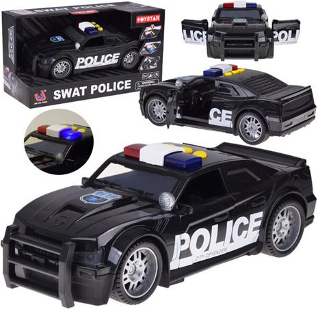 Poliisiauto valo- ja äänitehosteilla
